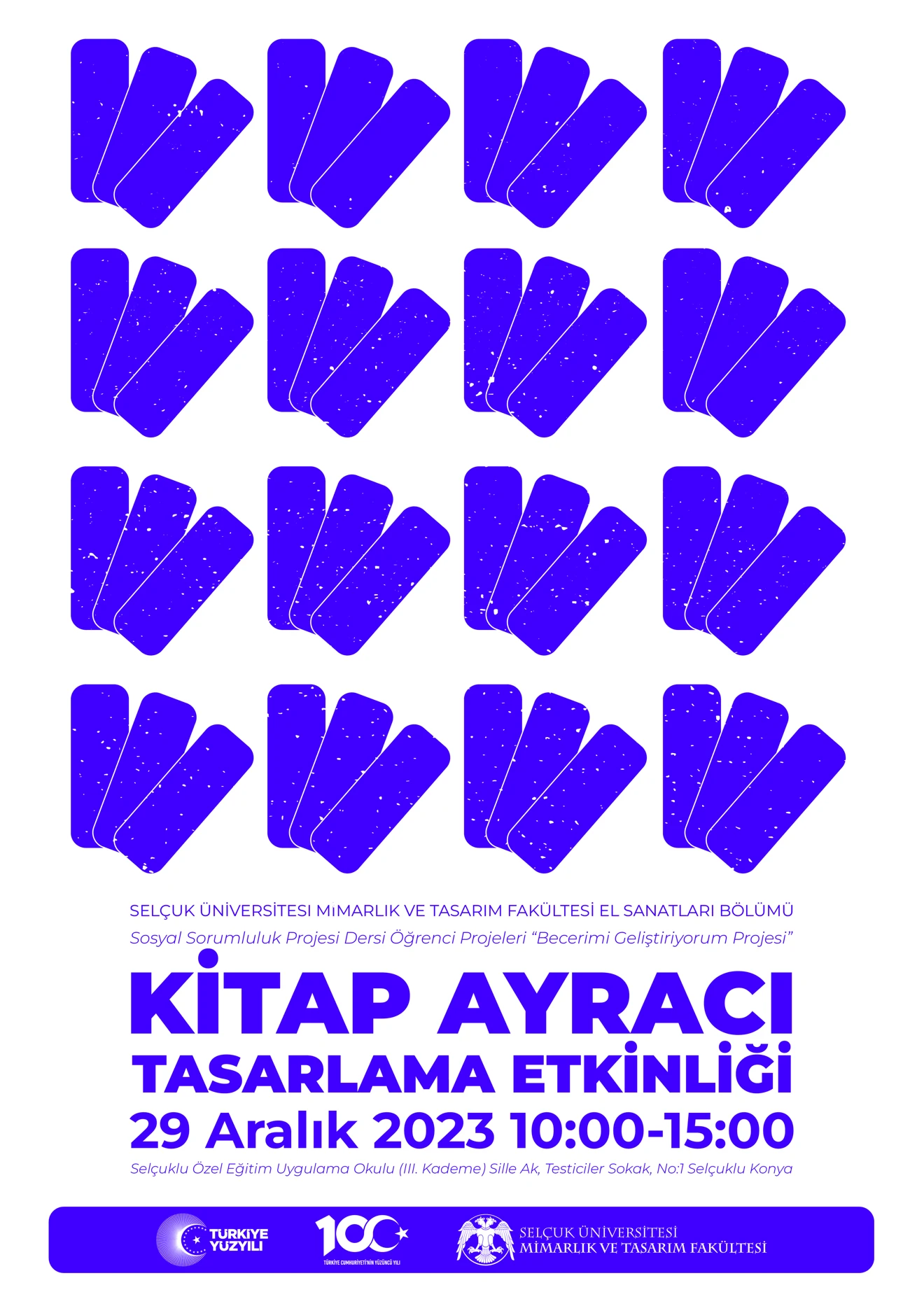 Becerimi Geliştiriyorum Sosyal Sorumluluk Projesi Kitap Ayracı Tasarlama Etkinliği 